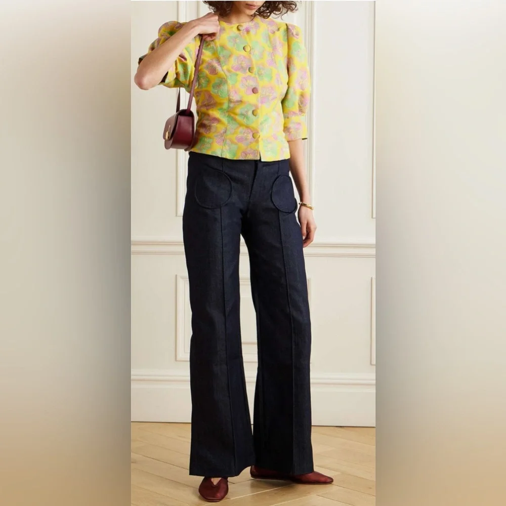 Jasper floral-jacquard blouse - Picture 2 of 12